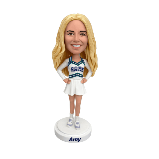 Custom Cheerleader Bobblehead – Personalized Gift for Her