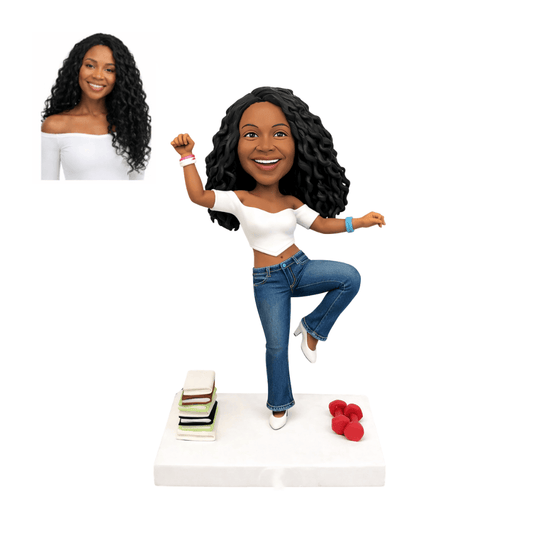 Custom Dancing Girl Bobblehead from Photo | Dancer Gift