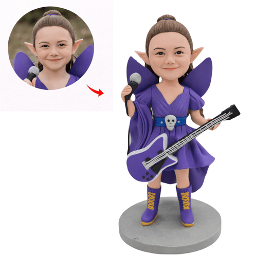 Custom Fairy Girl Figurine Bobblehead from Photo | Kids Gift