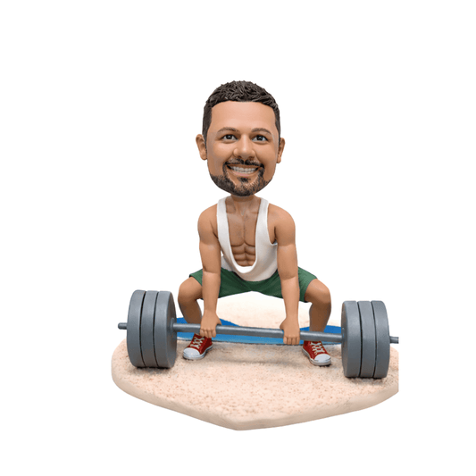 Custom Male Lifting Bobblehead – Personalized Gym Gift for Fitness Lovers!