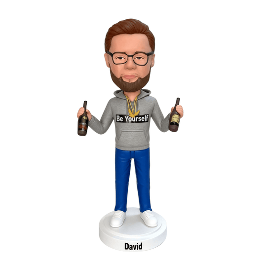 Custom Bobblehead From Photo – Funny Personalized Gift for Boyfriend, Husband, Dad & Friends (Handmade)