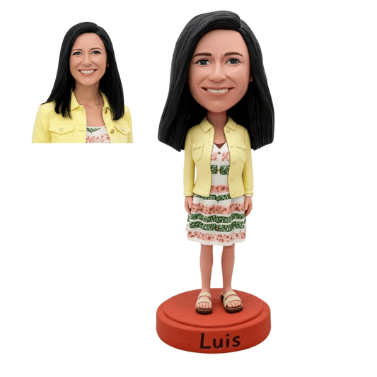 Custom Woman Bobblehead – Gift for Girlfriend, Wife & Mom