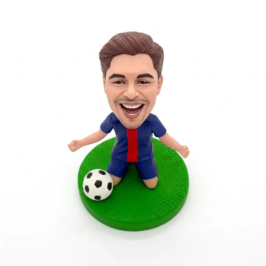 Custom football player bobblehead handcrafted from customer photos.webp