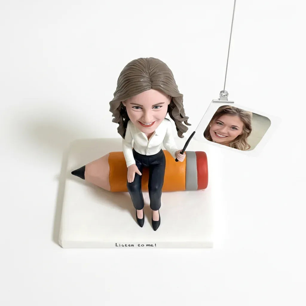 Custom teacher bobblehead handmade from customer photos.webp