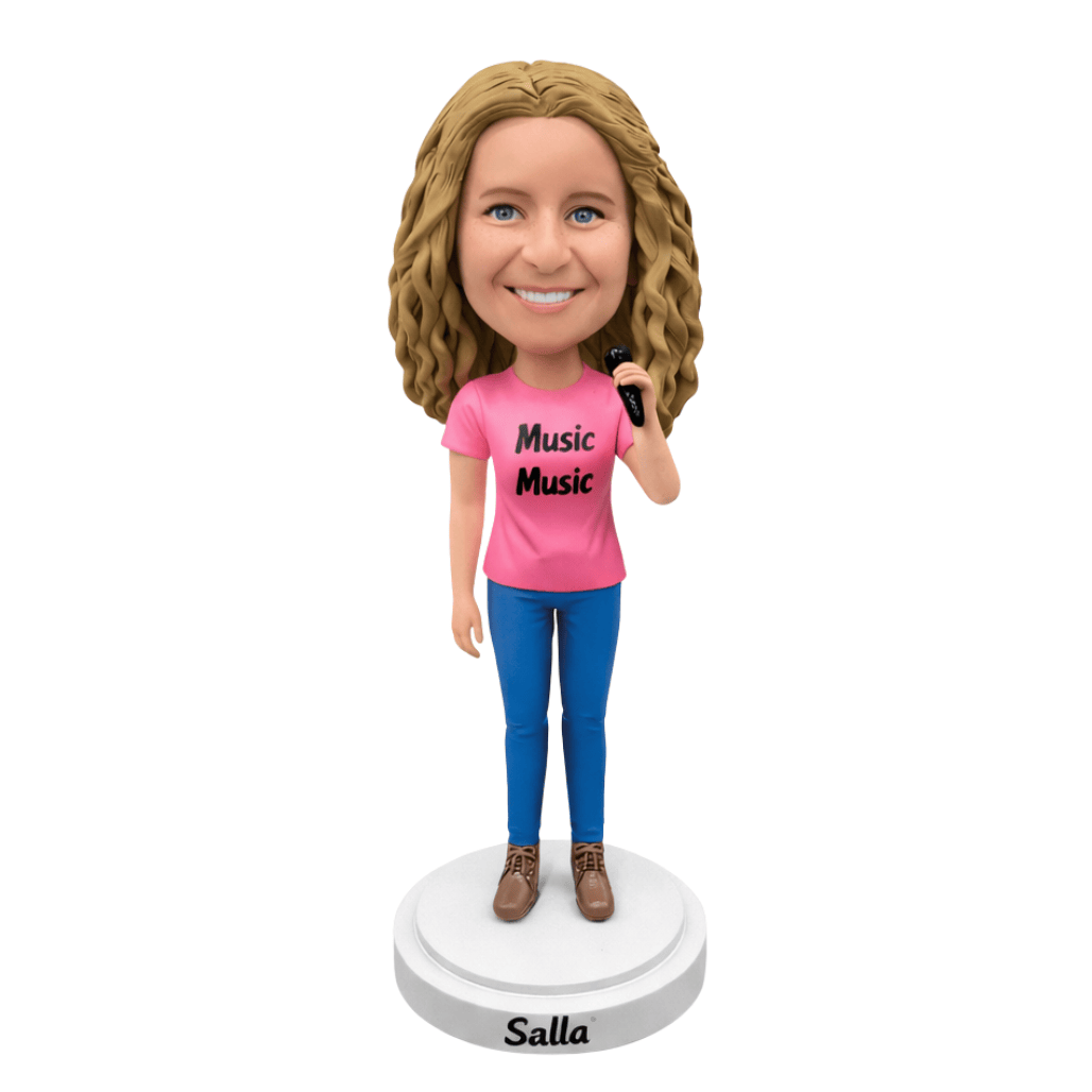 Custom Woman Bobblehead from Photo – Unique Gift for Wife,Girlfriend,Mom
