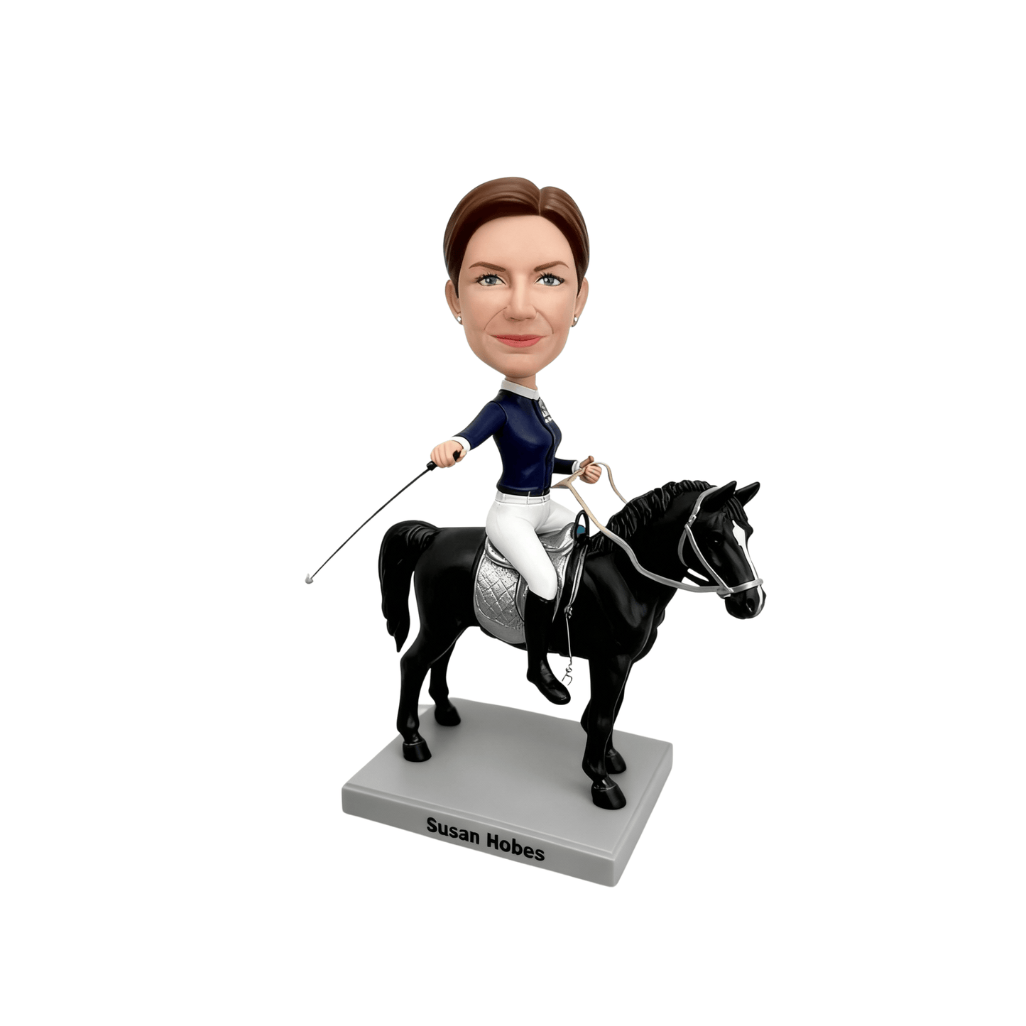 Custom Woman & Horse Bobblehead From Photo(1 person+1 horse )-Gifr For Wife, Girlfriend & Mom