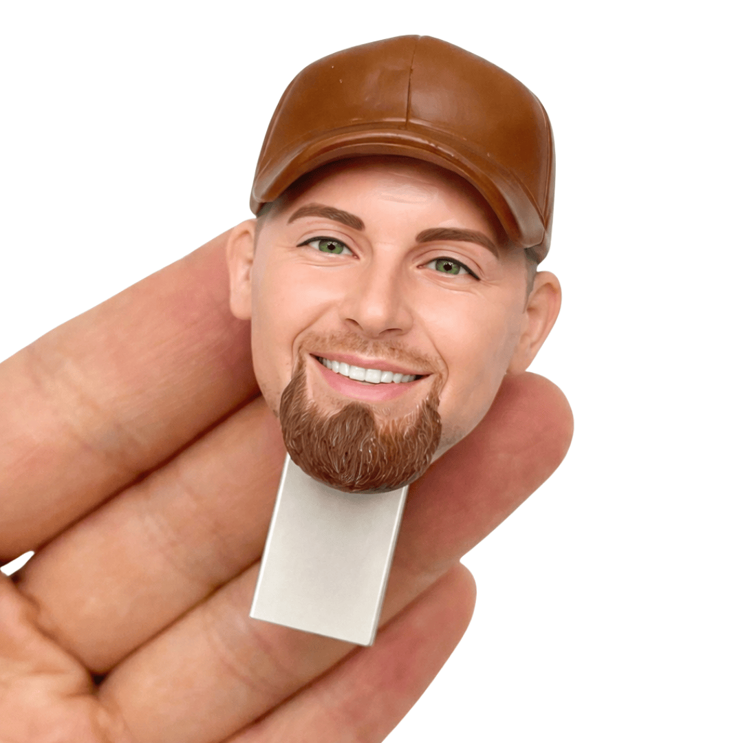 Custom Bobblehead Flash Drive from Photo | Funny Desk Gift