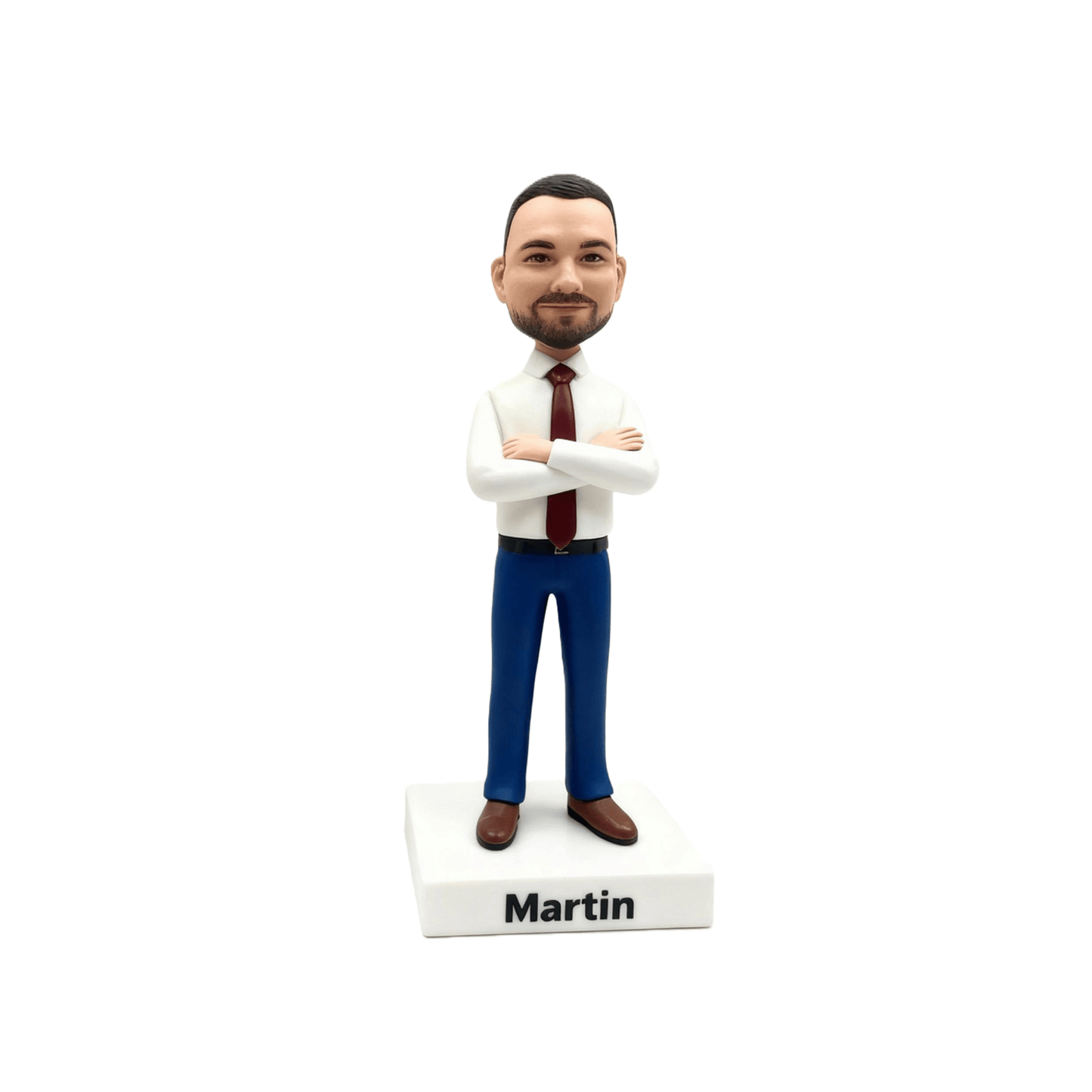 Custom Male Bobblehead From Photo – Handmade Personalized Gift for Boyfriend, Husband & Dad