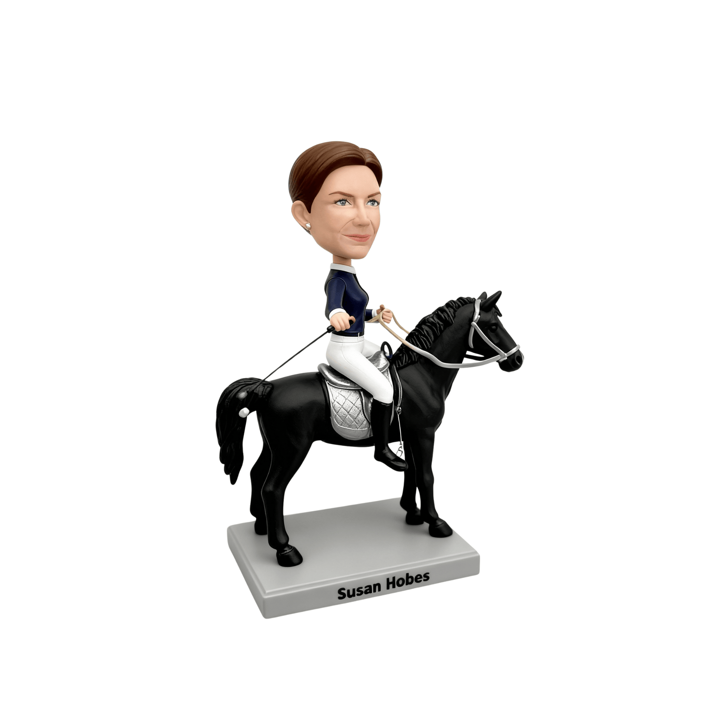 Custom Woman & Horse Bobblehead From Photo(1 person+1 horse )-Gifr For Wife, Girlfriend & Mom