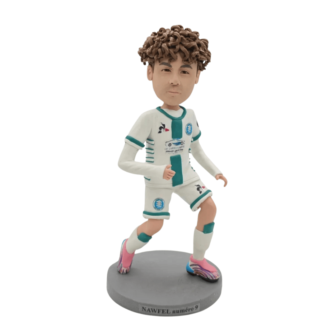 Custom Ice Soccer Bobblehead from Photo | Sports Gift