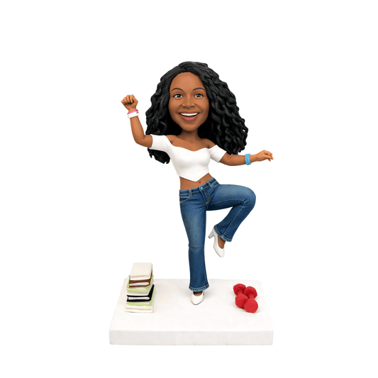 Custom Dancing Girl Bobblehead from Photo | Dancer Gift