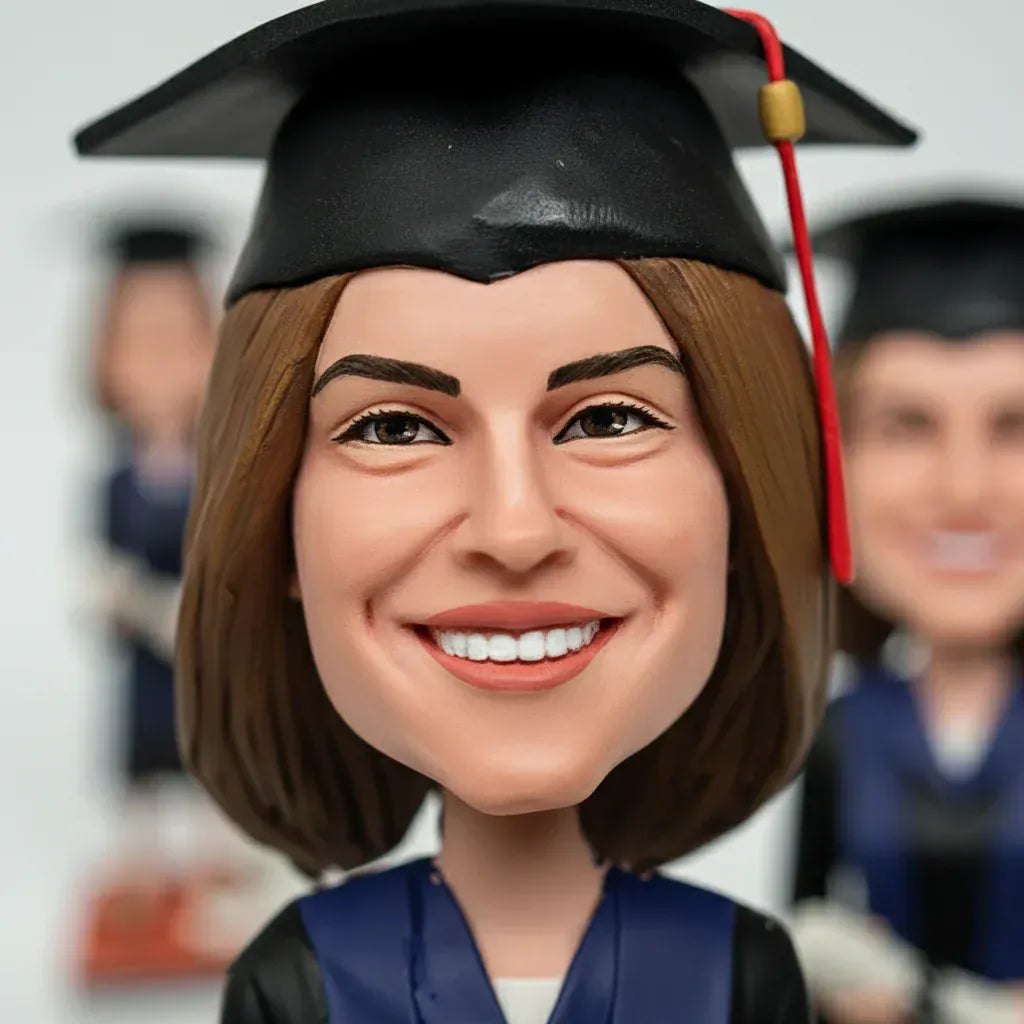 Custom graduation bobblehead personalized for graduate.webp