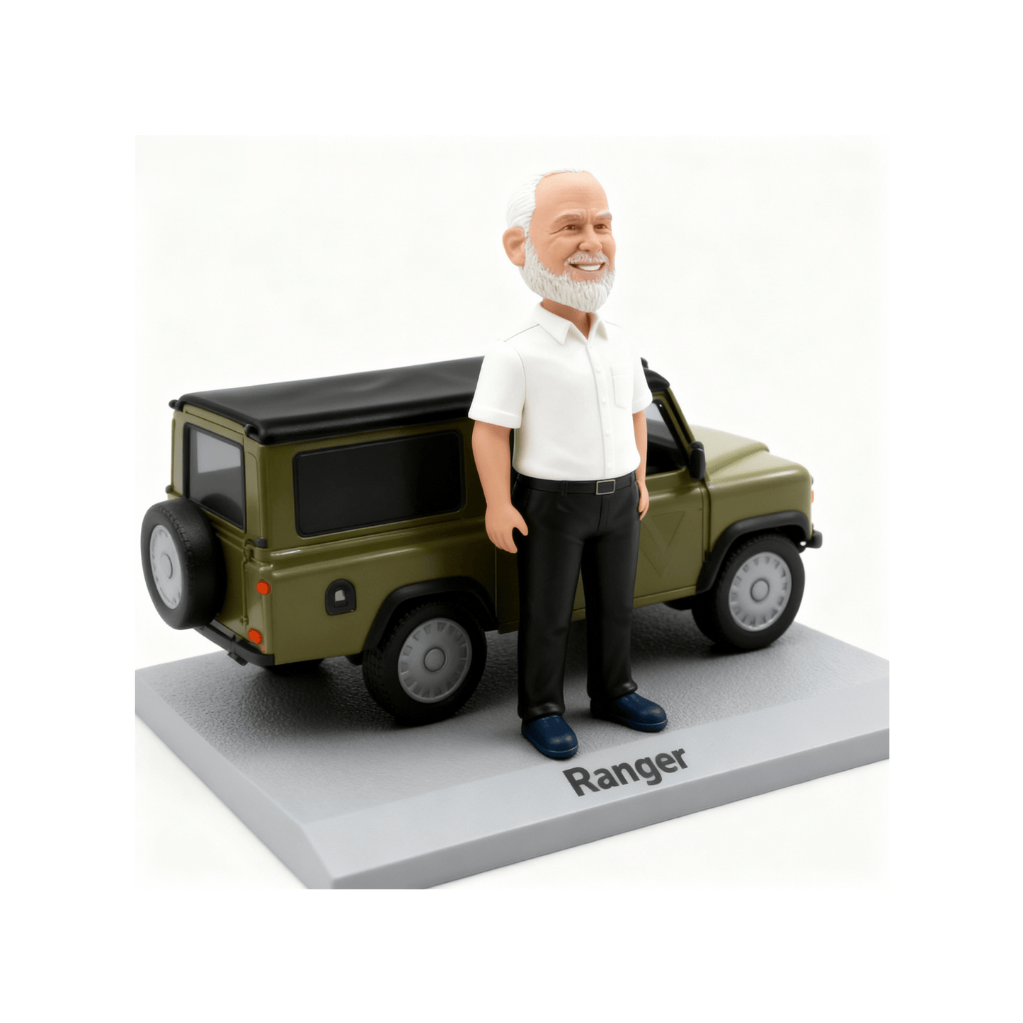 Custom Man with Car Bobblehead from Photo | Gift for Husband or Dad