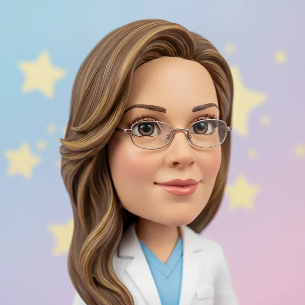 Fully Custom Female Doctor Bobblehead.webp