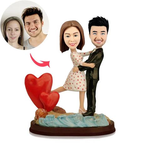 Custom Couple Figurine Bobblehead from Photo | Love Gift