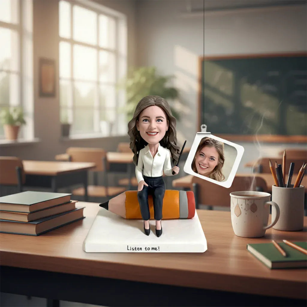Custom teacher bobblehead handmade from customer photos.webp