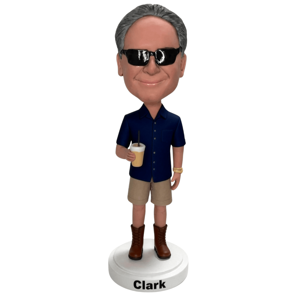 Custom Man Bobblehead From Photo – Personalized Handmade Gift for Boyfriend, Husband, Dad & Grandpa