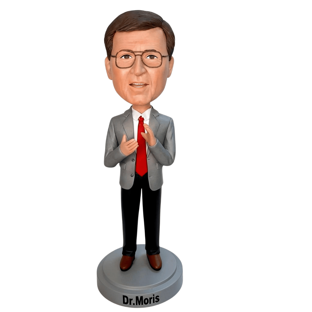 Custom Male Bobblehead From Photo – Personalized Handmade Gift for Boyfriend, Husband, Dad & Grandpa