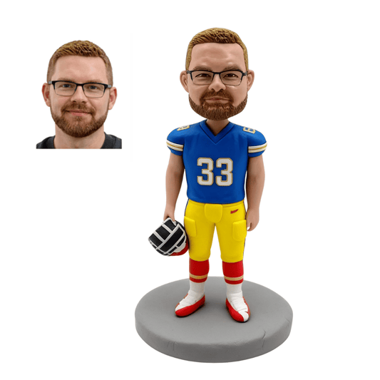Custom Football Player Bobblehead From Photo | Personalized Figure