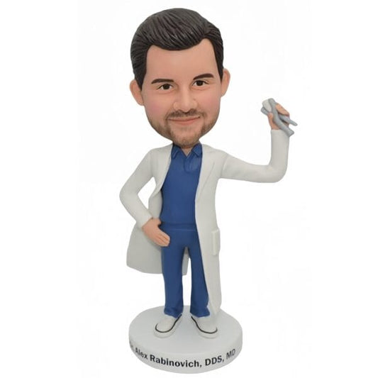 Custom Dentist Bobblehead from Photo | Office Gift