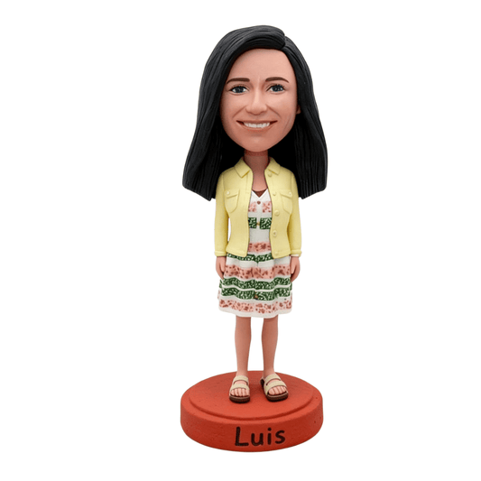 Custom Woman Bobblehead – Gift for Girlfriend, Wife & Mom