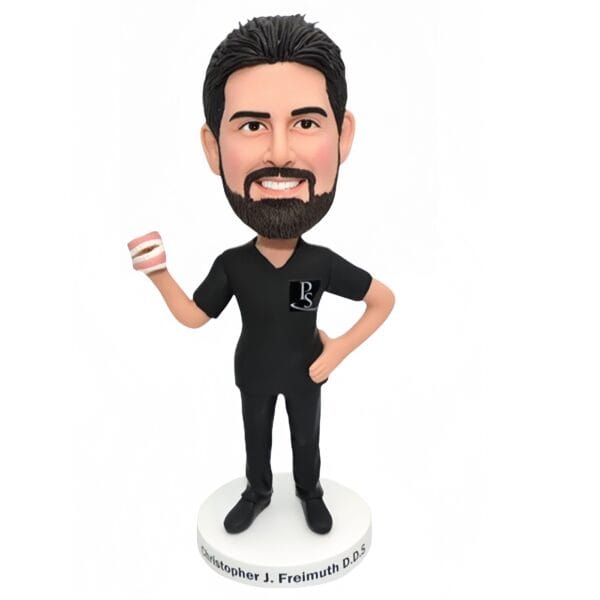 Custom Dentist Bobblehead from Photo | Office Gift