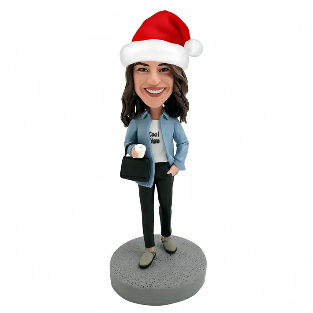Custom Female Bobblehead – The Perfect Christmas Gift for Her!.webp