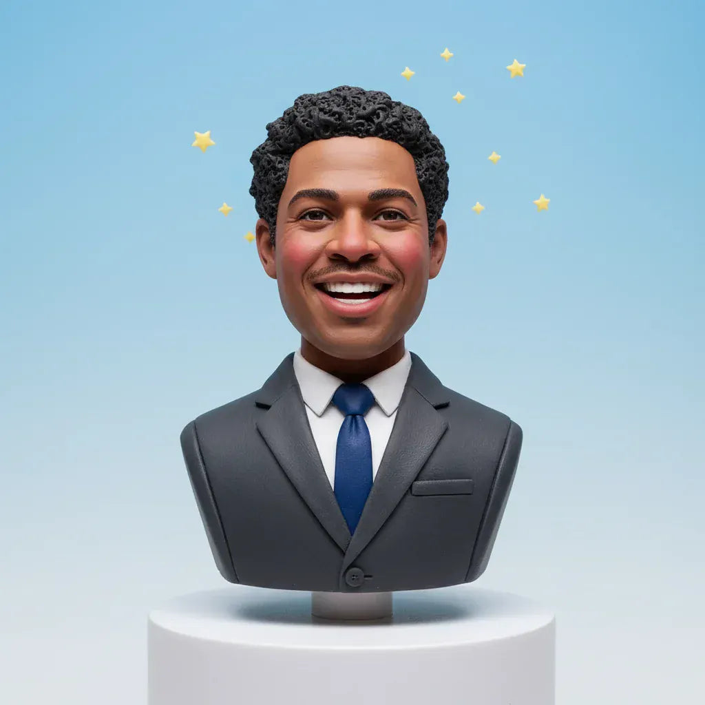 Custom Half-Body Bobblehead – Personalized Miniature for Him or Her-1.webp