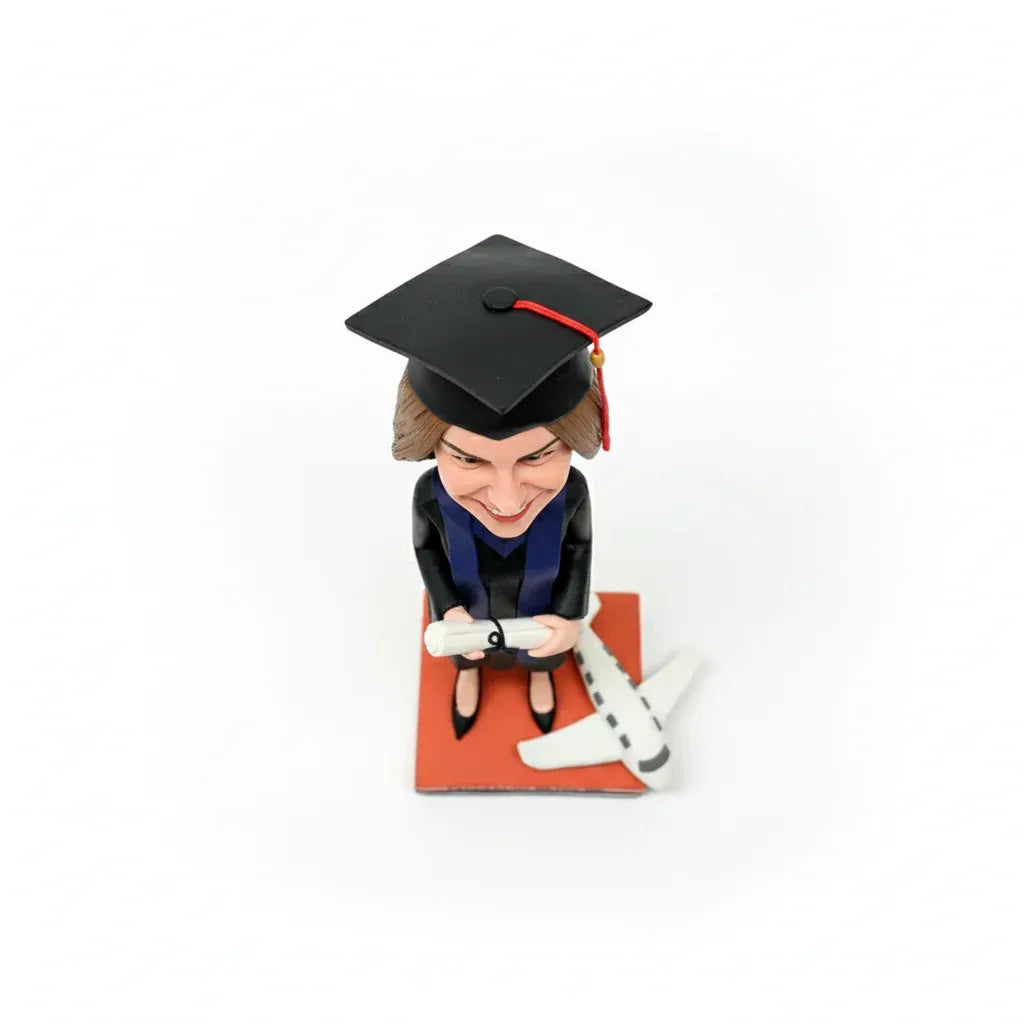 Custom graduation bobblehead personalized for graduate.webp