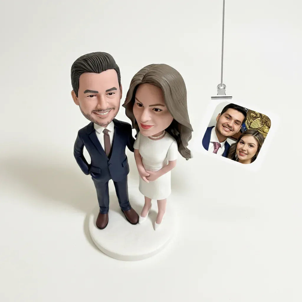 Custom bride and groom miniature wedding sculpture.webp