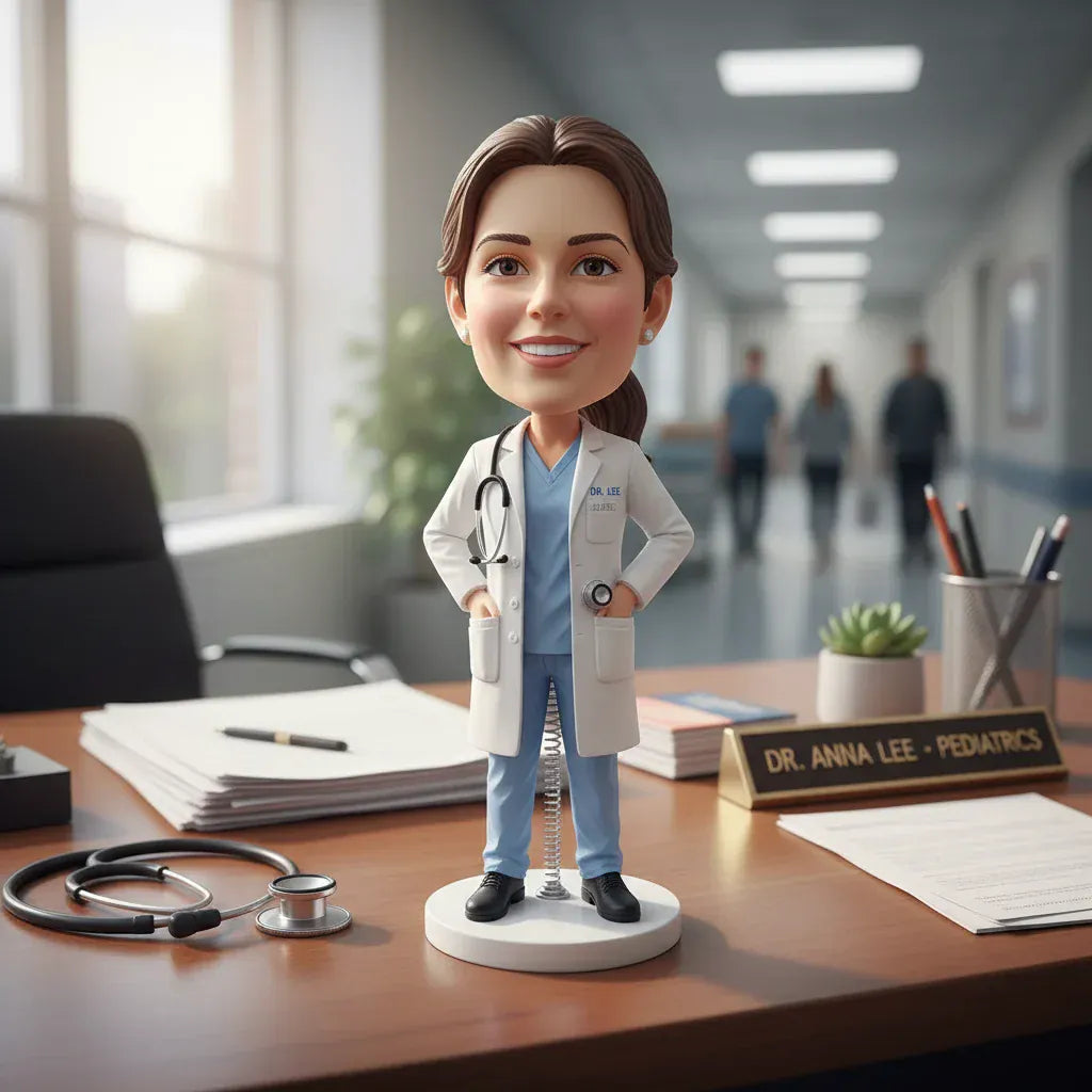 Fully Custom Female Doctor Bobblehead.webp