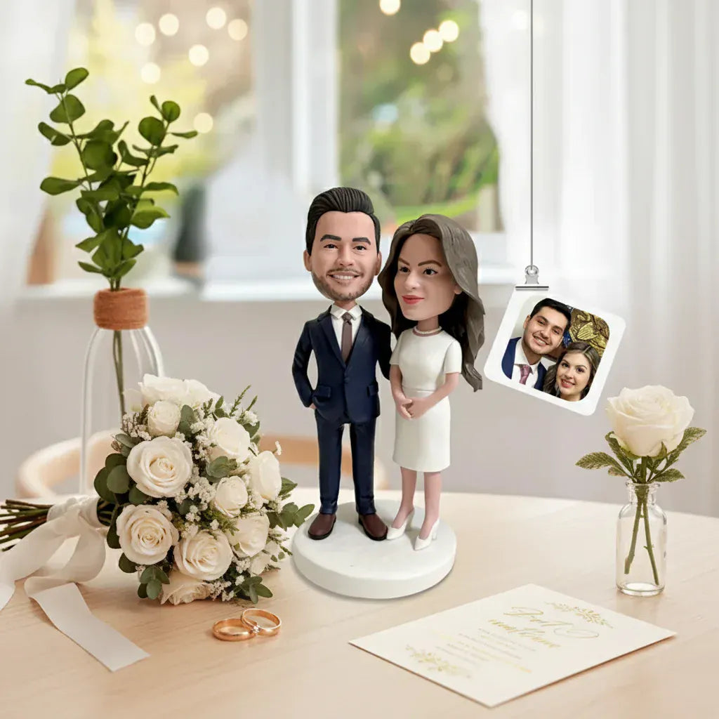 Custom bride and groom miniature wedding sculpture.webp