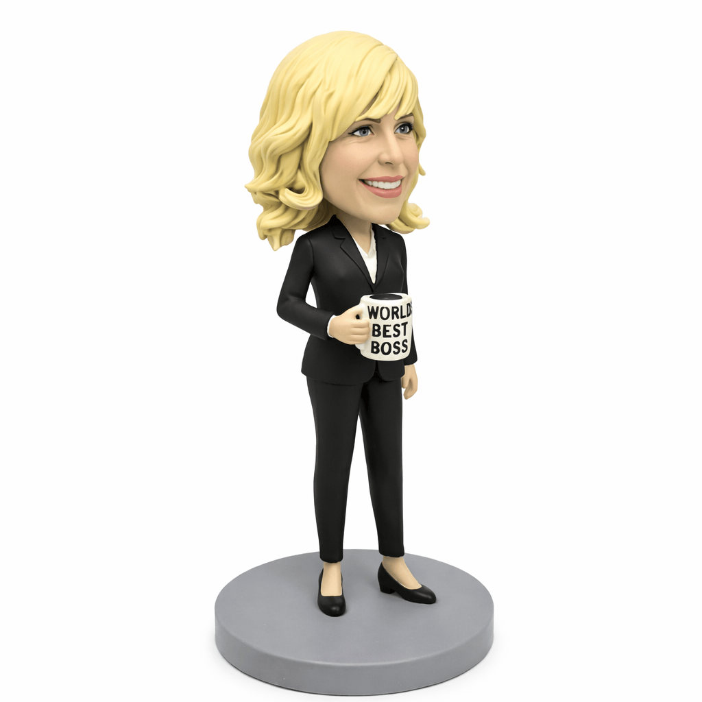 Custom Female Bobblehead for Boss – Personalized Executive Gift!